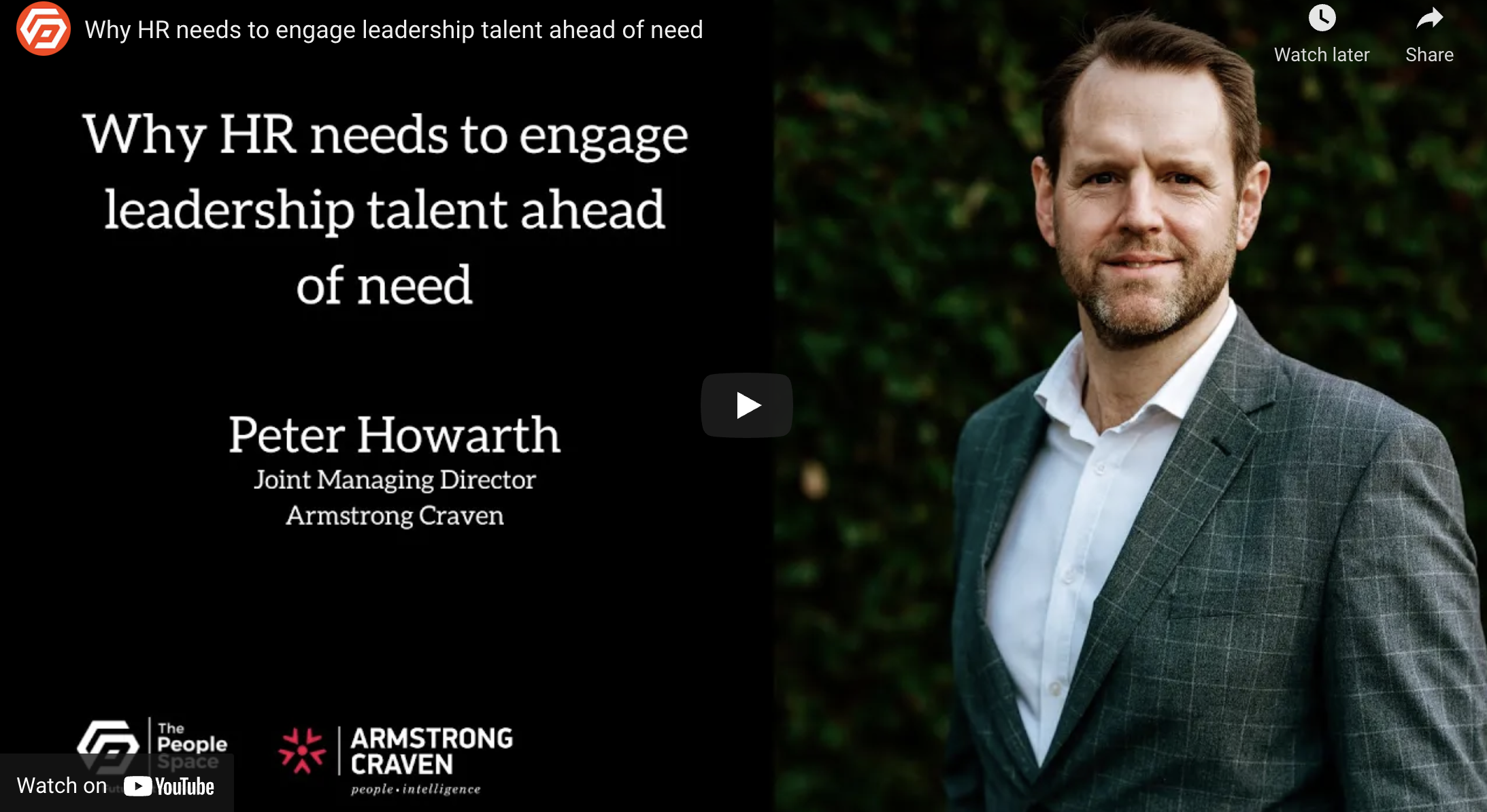 Engaging talent ahead of need is vital to leadership succession
